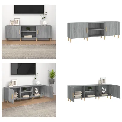 Produktbild von vidaXL TV Schrank Grau Sonoma 150x30x50 cm Holzwerkstoff - TV-Schrank - TV-Schränke - TV-Möbel - TV-Ständer