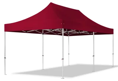 Obrázek produktu pro Nůžkový stan 3x6 m, hliník, bez bočnic červená