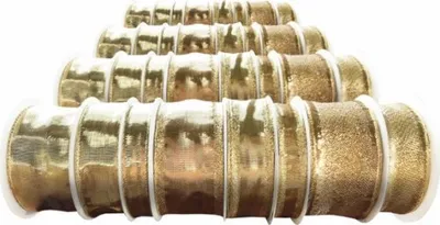 Immagine prodotto di Nastro decorativo su rocchetto mix oro