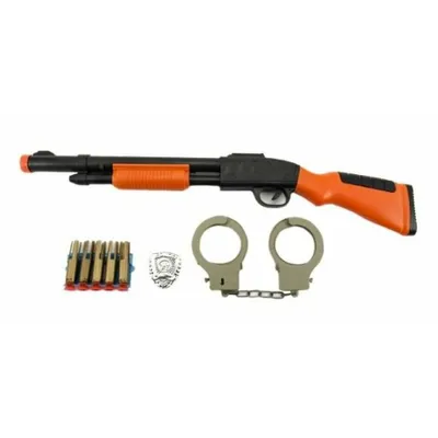 Produktbild von TEDDIES Polizeigewehr mit Kugeln und Handschellen