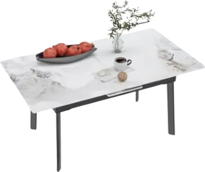 Produktbild von Esstisch Zenia - 4-8 Personen - Glossy Jade - Ausziehbar - Rechteckig - 130-160cm