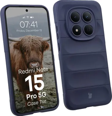 Produktbild von Robuste Handyhülle für Xiaomi Redmi Note 15 Pro 5G, Bizon Case Tur, Dunkelblau