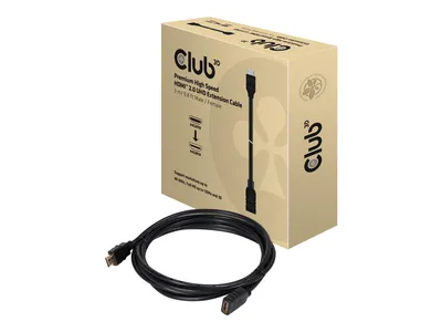 Produktbild von Club3D HDMI-Kabel 2.0 UHD-Verlängerungskabel 3 Meter St/Bu retail