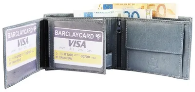 Produktbild von Excellanc Herren - Geldbörse aus Echt Leder Format 9 x 12 cm 3000124