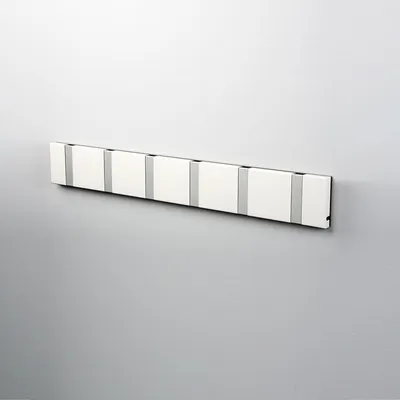 Produktbild von LoCa Garderobe Knax 6 weiß (Haken klappbar Alu)