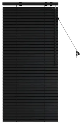 Immagine prodotto di vidaXL, persiana oscurante, nera, 65 x 130 cm, 35 mm, legno di paulownia massello