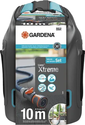 Produktbild von Gardena 18491-20 Textilschlauch Liano Xtreme 1/2 , 10m Set + Adapter