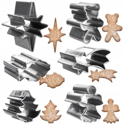 Image de Orion Lot de 6 Emporte-pièces Mini Noël Acier Inoxydable