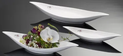 Produktbild von SANDRA RICH Porzellan-Schale BOAT, Obstschale 39 cm weiß WEISS