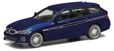 Zdjęcie produktu dla Herpa – samochód osobowy BMW Alpina B3 Touring, kolor niebieski tansanitowy lub srebrny 430906