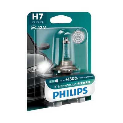 Obrázek produktu pro Philips X-tremeVision Typ žárovky: H7, balení: 1 žárovka do světlometu, 55 W, 12 V, H7, 3400 K
