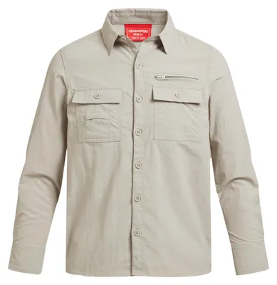 Immagine prodotto di Craghoppers - Camicia "Adventure" per bambini, Nosilife, maniche lunghe CG2406 (122) (Pergament)