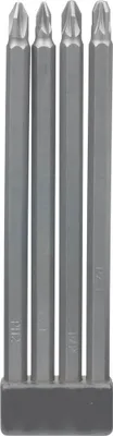Zdjęcie produktu dla kwb 120920, 4 szt., Phillips, Pozidriv, PH 2, PZ 1, PZ 2, PZ 3, 150 mm, 25,4 / 4 mm (1 / 4")