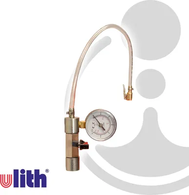 Produktbild von Ulith Anschlussadapter für Gefässfüller mit Absperrvorrichtung und Manometer 244204
