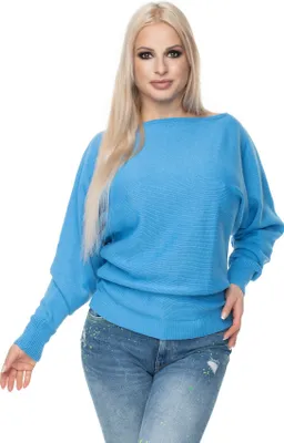 Immagine prodotto di PeeKaBoo Maglione a pipistrello oversize da donna leggero Isaszeg Jeans Universale