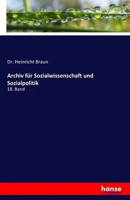 Image de Archiv für Sozialwissenschaft und Sozialpolitik