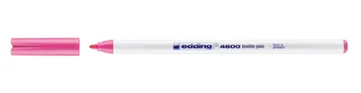 Zdjęcie produktu dla Edding 4600-009 4600 Marker do tkanin - okrągła końcówka, 1 mm, różowy
