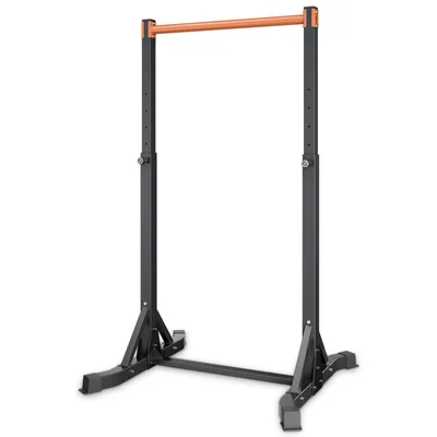 Obrázek produktu pro VEVOR pull-up bar přenosná pull-up stanice Power Dip Station s nosností 150 kg, volně stojící s H-rámovou konstrukcí a ocelovou trubkou, výškově nastavitelná do 8 poloh, trénink paží zad hrudníku