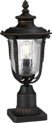 Zdjęcie produktu dla Lampa zewnętrzna cokołowa ciemny brąz E27 60W Luverne Kichler