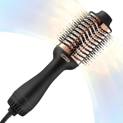 Produktbild von Hete Luftbürste – Föhn und Volumenbürste – Haartrockner und Styling – Ionische Technologie – 33,78 x 10,6 x 8,38 cm