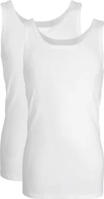 Produktbild von GÖTZBURG Herren Unterhemd 2er Pack - Feinripp, Unterwäsche Set, Pure Baumwolle Weiß XL