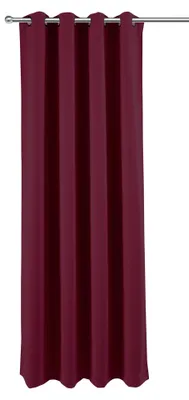 Produktbild von Vorhang beere violett uni Ösen 140x245 cm Moderner Ösenvorhang blickdicht Gardine Ösenschal