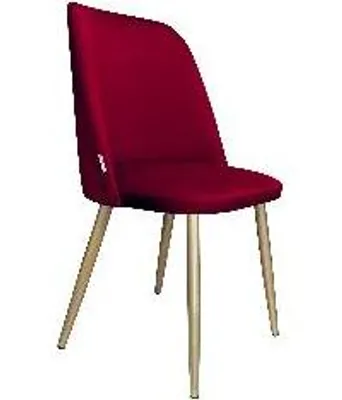 Zdjęcie produktu dla Krzesło do jadalni i salonu GOYA MG31 - Eleganckie krzesło welurowe na złotych nogach