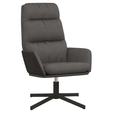 Immagine prodotto di vidaXL Poltrona relax in tessuto grigio scuro