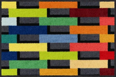 Produktbild von Fussmatte Salonloewe Colourful Bricks 50x75 cm