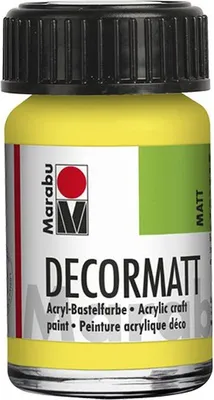 Produktbild von Marabu 1401 39 020 Decormatt Acryl, Zitron 020, 15 ml