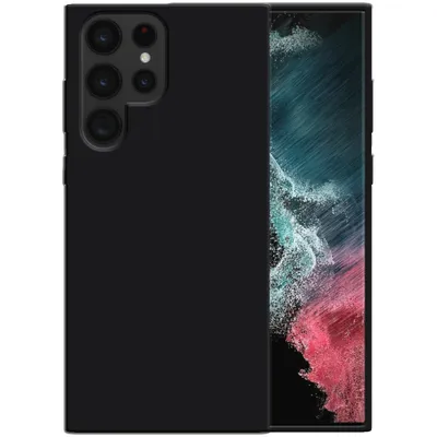 Immagine prodotto di Smartphonica Custodia in silicone per Samsung Galaxy S22 Ultra con interno morbido - Nero