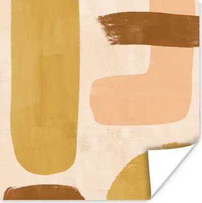 Produktbild von MuchoWow® Poster Abstrakt - Pastell - Boho 75x75 cm - Wand Dekoration