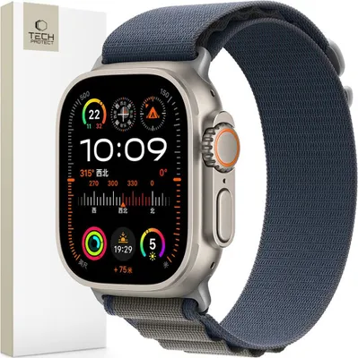 Immagine prodotto di Tech-Protect Nylon Pro Apple Watch 6 / 7 / 8 / 9 / 10 / Se / Ultra 1 / 2 (44 / 45 / 46 / 49 Mm) Navy / Grigio