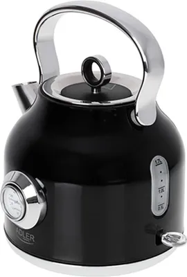 Produktbild von Adler AD 1346b Wasserkocher Schwarz Silber Edelstahl 1850-2200 W 1,7 L