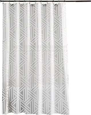 Obrázek produktu pro DuraHome Závěs koupelnový 180x200 cm PEVA, vzorovaný_HW1522, SILVER