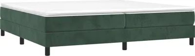 Obrázek produktu pro vidaXL Box spring bed frame dark green 200x200 cm velvet