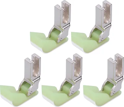Obrázok produktu pre 5ks Presser Fuß Industrielle Nähmaschine flaches Auto Baumwoll Edelstahl Plastikzubehör