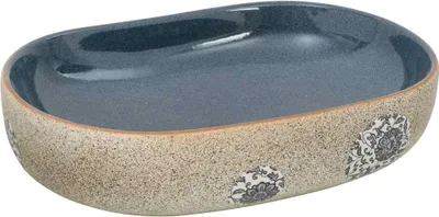 Obrázok produktu pre vidaXL Umývadlo na dosku Sand colours Blue Oval 59x40x14 cm Keramika
