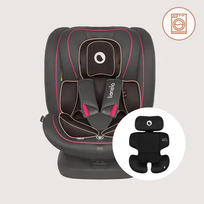 Produktbild von Lionelo Bastiaan i-Size Autokindersitz ab Geburt bis 12 Jahre, ab 0 kg bis 36 kg, i-Size, Isofix + Top Tether - Schwarz Rot