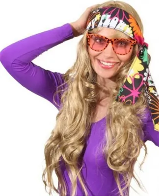 Produktbild von O22605 Schwarz/bunt Damen Kopfband Disco Stirnband