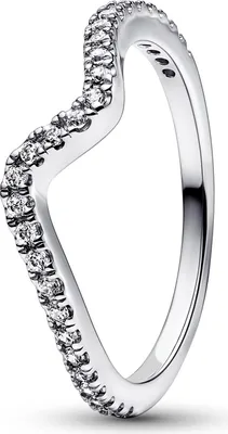 Zdjęcie produktu dla Pandora Sparkling Wave Ring 192539C01 Pierścionek damski, Rozmiar pierścionka:54