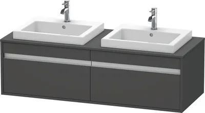 Produktbild von Duravit Waschtischunterbau KETHO 550x1400x426mm graphit matt