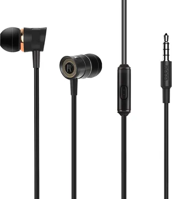 Produktbild von Hoco Pleasant M37 Stereo Kopfhörer 3.5 mm Klinke In Ear Headset Mikrofon Leicht Kabelgebunden, Schwarz