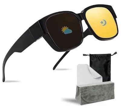 Zdjęcie produktu dla Solidchoice - Okulary nocne z filtrem antyrefleksyjnym i ochroną UV400, idealne do jazdy samochodem