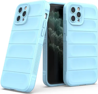Produktbild von iPhone 11 Pro Hülle, Weich TPU Silikon Stossfest Anti-rutsch Schutzhülle für iPhone 11 Pro Blau