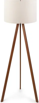 Image de Opviq, AYD-1527, lampadaires, écru, MDF, 38 x 38 x 140 cm