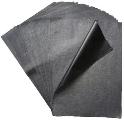 Image de Papier à carbone – Papier à carbone – Papier sulfurisé – Papier de transfert – Papier sulfurisé – Format A4 – 200 feuilles – Papier sulfurisé – Feuilles de dessin – Gris/Noir – Dessin – Papier créatif – Loisirs créatifs – CHPN