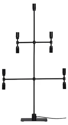 Image de Star Chandelier 'Twice', douilles E14, métal,