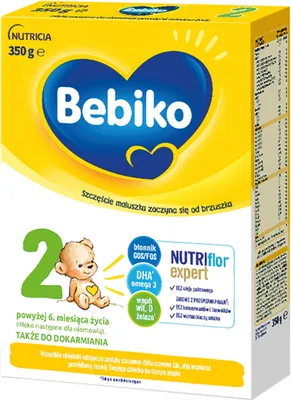 Obrázok produktu pre Mleko modyfikowane Bebiko 2 po 6 miesiącu życia 350 g