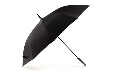 Produktbild von Damen- und Herren- Spazierstockschirm mit gummiertem Griff Soft Touch Schwarz